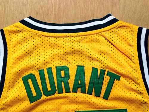 Camiseta Historic Seattle SuperSonics Kevin Durant #35 Amarillo